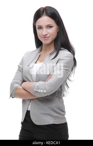 Zielgerichtete moderne junge Frau. Portrait. Stockfoto