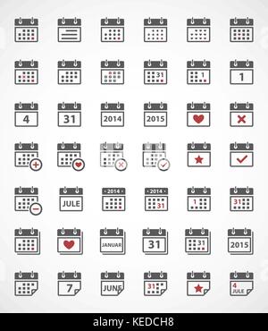 Der Kalender Symbole. Vector EPS 8. Stock Vektor
