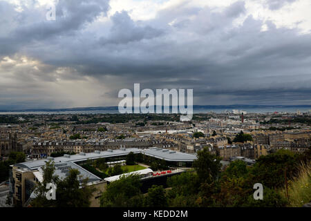 Edinburgh, Schottland. Blick auf die neue Stadt von Calton Hill. Stockfoto