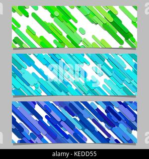 Grüne und blaue Farbe des rechteckigen Banners oder der Kopfzeile  Stock-Vektorgrafik - Alamy