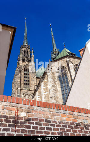 Brünner Petrov-Kathedrale St. Peter und Paul Brno Tschechische Republik Stockfoto