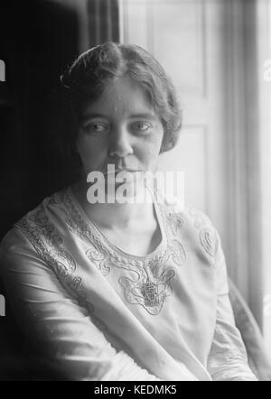 Alice Paul,amerikanische Frauenrechtlerin,Feministin,Frauenrechtlerin,Portrait,Harris & Ewing,1919 Stockfoto