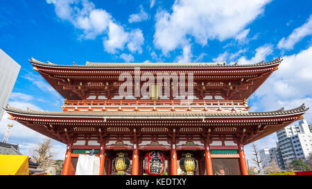 Senso-ji Tempel in Asakusa in Tokio, Japan. Stockfoto