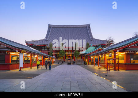 Senso-ji Tempel Wahrzeichen von Tokyo City in Japan. Stockfoto