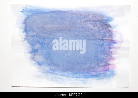 Abstrakt Blau Aquarell Hintergrund. Stockfoto