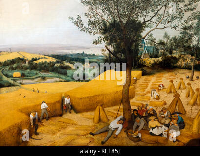 The Harvesters, Pieter Bruegel the Elder, 1565, Metropolitan Museum of Art, Manhattan, New York City, USA, Nordamerika Stockfoto