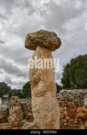 Talayotischen Website von Torre d'en galmés Stockfoto