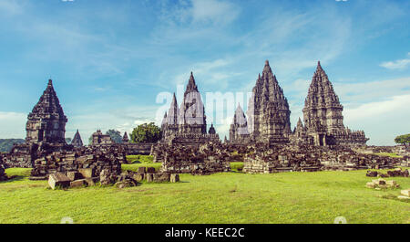 Prambanan Tempel in der Nähe von Yogyakarta auf der Insel Java, Indonesien Stockfoto