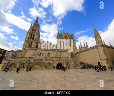 Burgos Kathedrale in Nordspanien Stockfoto