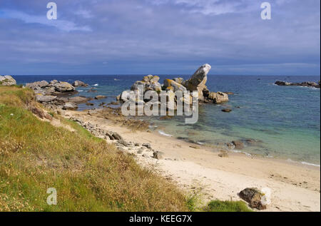 Strand in kerlouan Finistère in der Bretagne, Frankreich Stockfoto