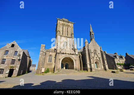 Saint ronan Kirche in Locronan, mittelalterliches Dorf in der Bretagne, Frankreich Stockfoto