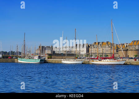 Ummauerten Stadt Saint-malo in der Bretagne, Frankreich Stockfoto