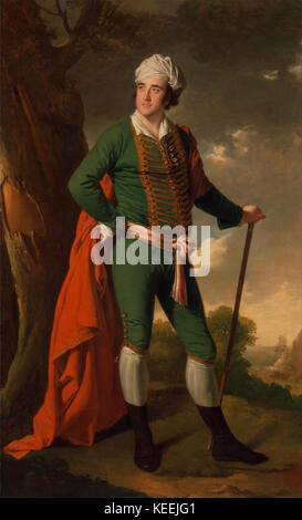 Joseph Wright von Derby Porträt eines Mannes, bekannt als der indische Kapitän Stockfoto