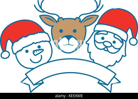 Gruppe von Weihnachten Zeichen Stock Vektor