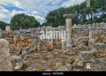 Torre d'en Galmés, Talayotischen Ort auf der Insel Menorca, Spanien Stockfoto