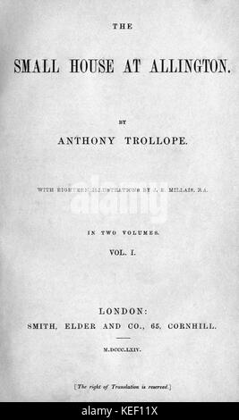 Das kleine Haus bei Allington erste Buch-Ausgabe-Titelseite Stockfoto