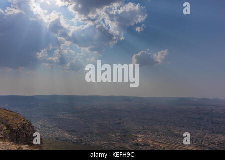 Blick auf die Stadt Lubango. Angola. Stockfoto