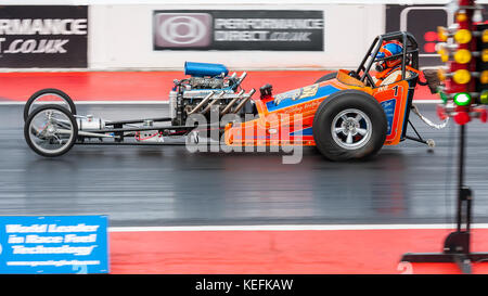 Drag Racing 1/4 Meile Santa Pod Stockfoto