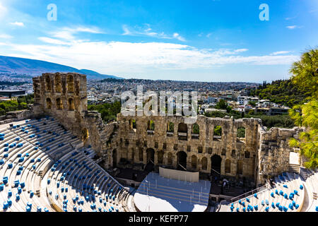 Antike Herodes Atticus Theater Amphitheater der Akropolis ...