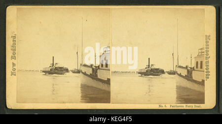 Fairhaven Fähre von Robert N. Dennis Sammlung von stereoskopischen Ansichten Stockfoto
