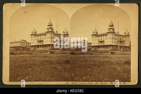 Grand Central Hotel, Bar Harbor, Mt. Wüste, Me, von B. Bradley Stockfoto