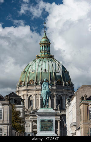 Frederik's Kirche Dänisch Frederiks Kirke im Volksmund Marmor Kirche von Schloss Amalienborg, Kopenhagen, Dänemark bekannt Stockfoto