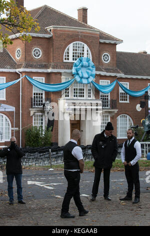 10 Jahre nach dem Kauf des Grundstücks Pitmaston House durch die Kirche für £4,200,000 im Jahr 2007 wird an diesem Wochenende im Dorf Moseley eine neue Scientology-Kirche eröffnet. Stockfoto