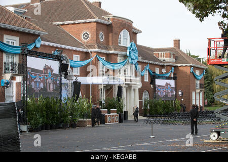 10 Jahre nach dem Kauf des Grundstücks Pitmaston House durch die Kirche für £4,200,000 im Jahr 2007 wird an diesem Wochenende im Dorf Moseley eine neue Scientology-Kirche eröffnet. Stockfoto