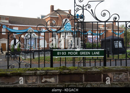 10 Jahre nach dem Kauf des Grundstücks Pitmaston House durch die Kirche für £4,200,000 im Jahr 2007 wird an diesem Wochenende im Dorf Moseley eine neue Scientology-Kirche eröffnet. Stockfoto