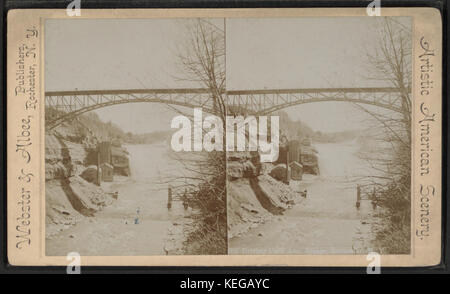 Park Avenue Bridge, Rochester, N.Y, aus Robert N. Dennis Sammlung von stereoskopischen Ansichten fahren Stockfoto