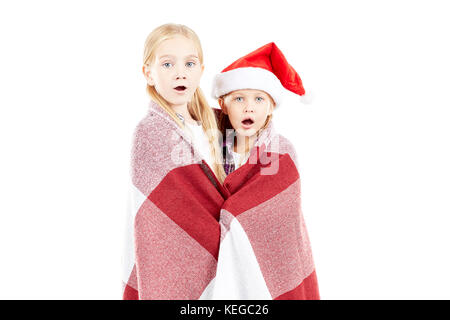 Weihnachten Schwestern Stockfoto