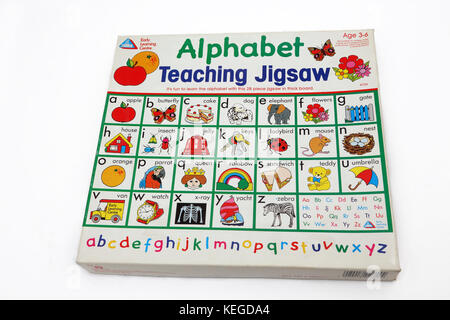 Early Learning Center Alphabet Lehre Puzzle Stockfoto