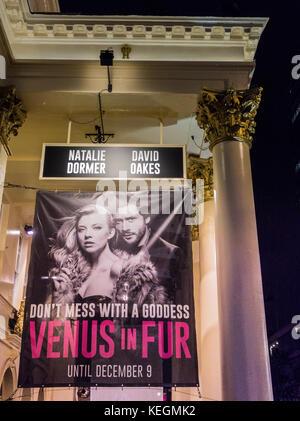 David Ives "Venus im Pelz" im Theatre Royal Haymarket‎, London, UK Stockfoto