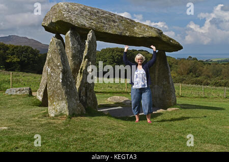 Spaß Bild bei pentre ifan Stockfoto