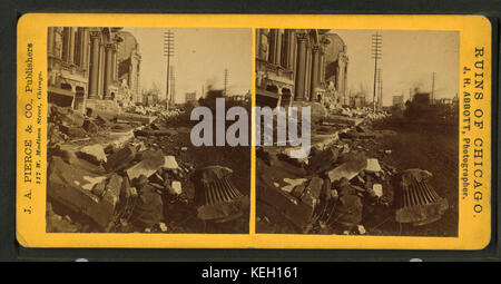 Osten Ecke Washington und LaSalle Straßen, durch J. H. Abbott Stockfoto