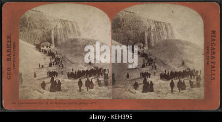 Momentane Ansicht von Ice Berg- und Ice-Brücke, 1875, von Barker, George, 1844 1894 Stockfoto