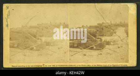 Magruder Batterie bei Yorktown, Barnard, George N., 1819 1902 Stockfoto