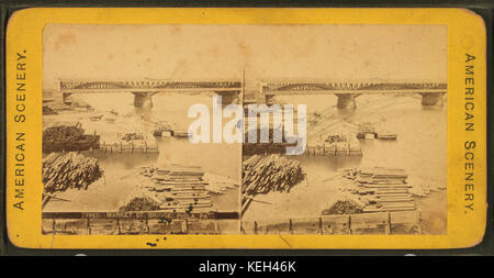 Market Street Bridge, Philadelphia, Pa, aus Robert N. Dennis Sammlung von stereoskopischen Ansichten 2 Stockfoto