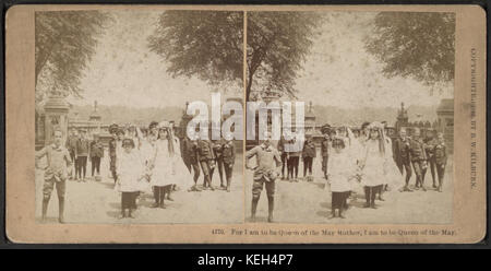 Denn ich bin Königin der Mutter kann, bin ich zu der Maikönigin, Gebrüder Kilburn Stockfoto