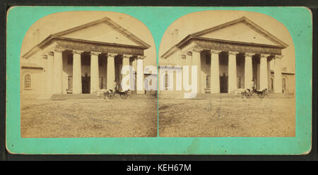 Das Arlington House in Virginia wurde von Bell & Bro fotografiert. Von Washington, D.C., die neoklassizistische Architektur und historische Bedeutung als ehemalige Residenz von Robert E. Lee. Stockfoto