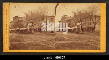 Elm St. von Amherst, Concord, von Neunaugen, M. S. (Maurice S.) Stockfoto