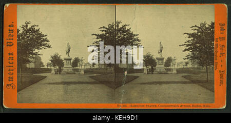 Hamilton Statue, der Commonwealth Avenue, Boston, Masse, von Soule, John S., 1827 1904 Stockfoto