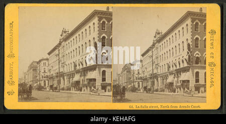 La Salle Street, nördlich von Arcade Gericht, durch Carbutt, John, 1832 1905 Stockfoto