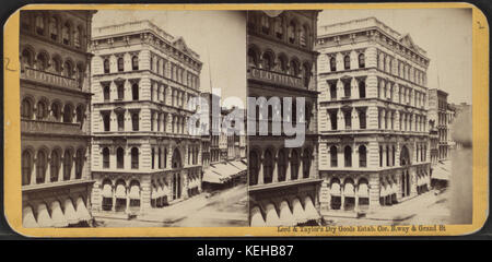 Lord & Taylor's trocken waren 10.2., Cor. Broadway und Grand St, von Robert N. Dennis Sammlung von stereoskopische Ansichten Stockfoto