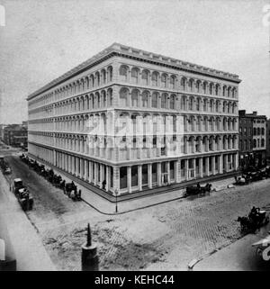 A.T. Stewart's Store, Broadway und 10th Street, von Robert N. Dennis Sammlung von stereoskopischen gereinigt Ansichten Stockfoto