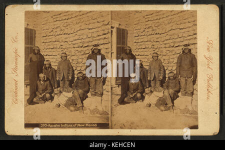 Apachen von New Mexico, durch Kontinent stereoskopische Unternehmen Stockfoto