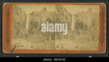 Bridal Veil Fall; Anmutigsten im Tal, von Robert N. Dennis Sammlung von stereoskopische Ansichten Stockfoto
