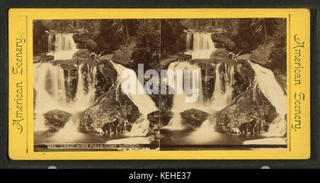 Cross River Falls, Lake Superior, von Robert N. Dennis Sammlung von stereoskopische Ansichten Stockfoto