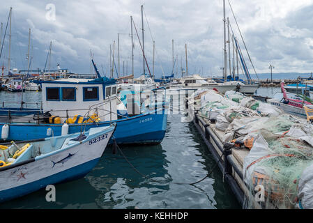 Israel Akko (Acre) - Oktober 9, 2017: Hafen von Akko Stockfoto