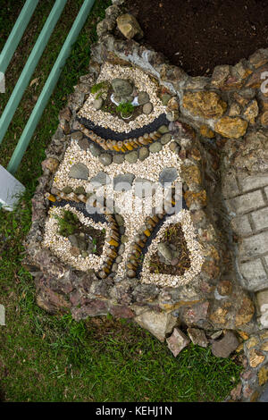 Garten Ideen für Ihren eigenen Stein Zen Garten Stockfoto